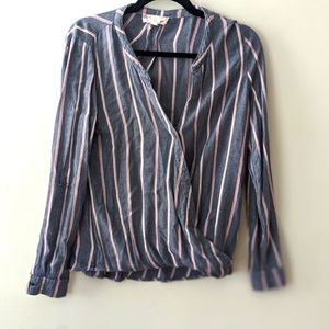 Anthropology Pink Rose Blouse.